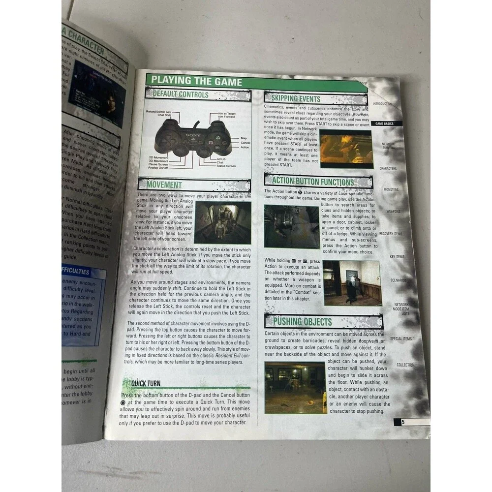 Resident Evil: Outbreak Official Strategy Guide Book w/Foldout Poster
